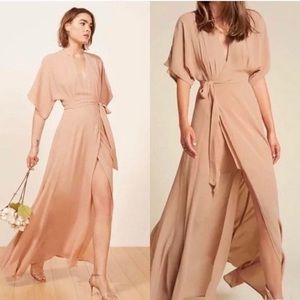 Reformation Winslow dress in blush pink size M